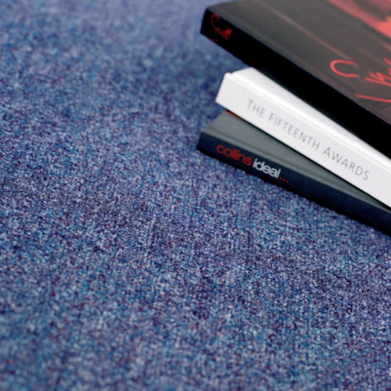 Paragon Workspace Cut Pile Biscay Blue Carpet Tiles - DCTUK