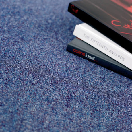 Paragon Workspace Cut Pile Biscay Blue Carpet Tiles - DCTUK