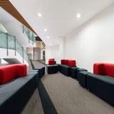 Paragon Workspace Linear Apollo Blue Carpet Tiles - DCTUK