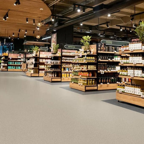 Polyflor Expona Flow PUR Concrete Cool Concrete 9856 Sheet Vinyl - DCTUK