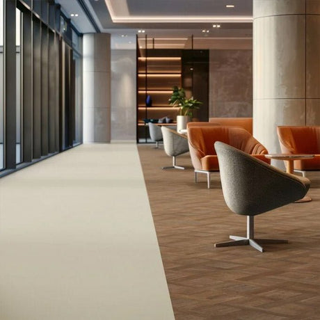 Polyflor Expona Flow PUR Wood Blond Oak 9820 Sheet Vinyl - DCTUK