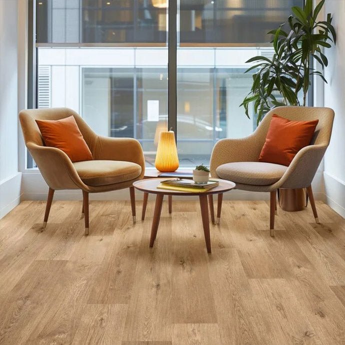 Polyflor Expona Flow PUR Wood Blond Oak 9820 Sheet Vinyl - DCTUK