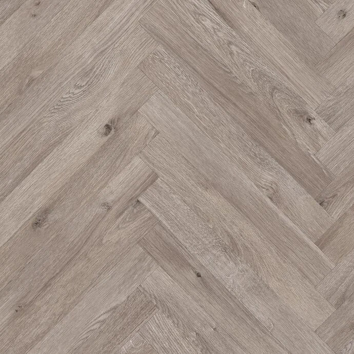 Polyflor Expona Flow PUR Wood Upland Oak Parquet 9679 Sheet Vinyl - DCTUK