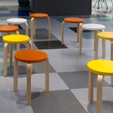 Polyflor SaarFloor Noppe Stud Tile 1 Anthracite 102 Rubber Tiles - DCTUK