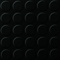 Polyflor SaarFloor Noppe Stud Tile 1 Black Coal 101 Rubber Tiles