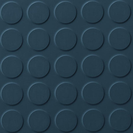 Polyflor SaarFloor Noppe Stud Tile 1 Deep Blue 191 Rubber Tiles - DCTUK