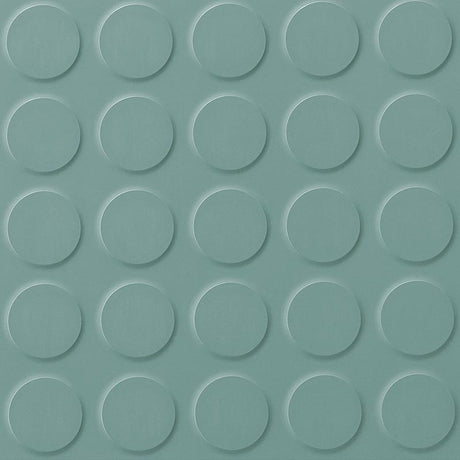 Polyflor SaarFloor Noppe Stud Tile 1 Limestone Green 013 Rubber Tiles - DCTUK