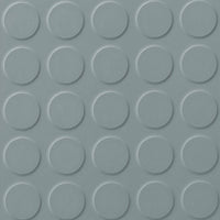 Polyflor SaarFloor Noppe Stud Tile 1 Steel 014 Rubber Tiles