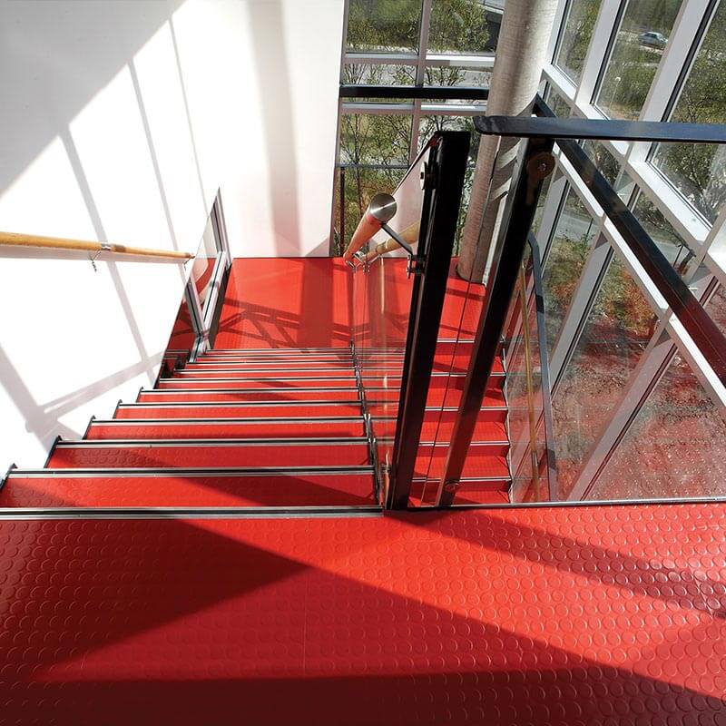 Polyflor SaarFloor Noppe Stud Tile 2 Cobalt 019 Rubber Tiles - DCTUK