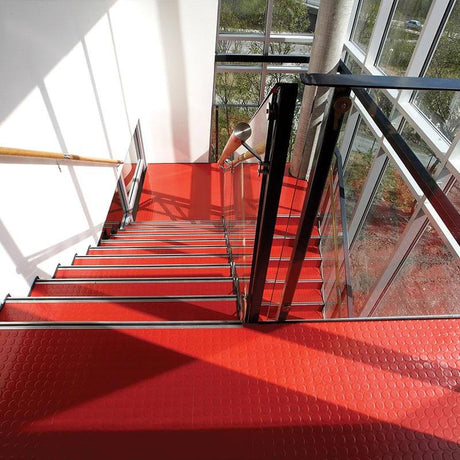 Polyflor SaarFloor Noppe Stud Tile 2 Cobalt 019 Rubber Tiles - DCTUK