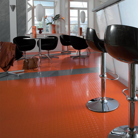 Polyflor SaarFloor Noppe Stud Tile 2 Cobalt 019 Rubber Tiles - DCTUK