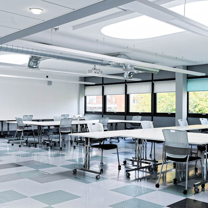 Polyflor SaarFloor Noppe Stud Tile 2 Cobalt 019 Rubber Tiles - DCTUK