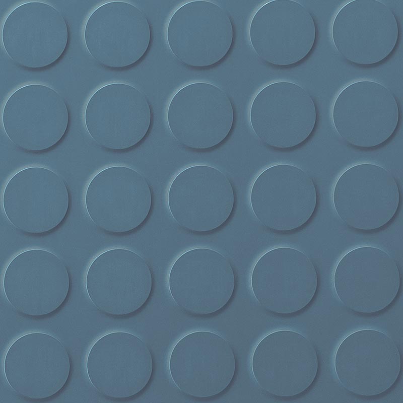 Polyflor SaarFloor Noppe Stud Tile 2 Cool Blue 707 Rubber Tiles - DCTUK