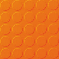 Polyflor SaarFloor Noppe Stud Tile 2 Orange 010 Rubber Tiles