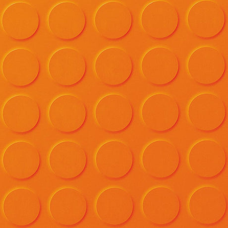 Polyflor SaarFloor Noppe Stud Tile 2 Orange 010 Rubber Tiles - DCTUK