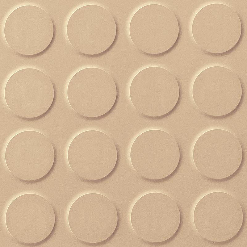 Polyflor SaarFloor Noppe Stud Tile 2 Sandstone 140 Rubber Tiles - DCTUK