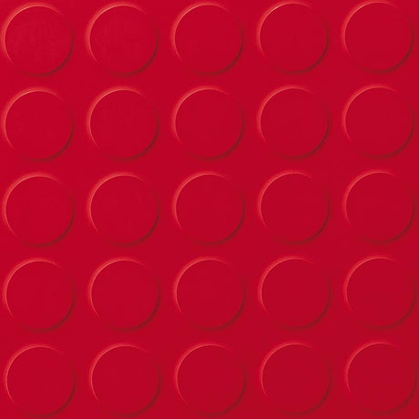 Polyflor SaarFloor Noppe Stud Tile 2 Warm Red 012 Rubber Tiles - DCTUK