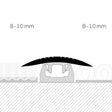 Quantum QTC36 + QVB1 Transition Strip Black Transition & Edging - DCTUK