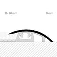 Quantum QTR45 + QVB1 Transition Strip Black Transition & Edging - DCTUK