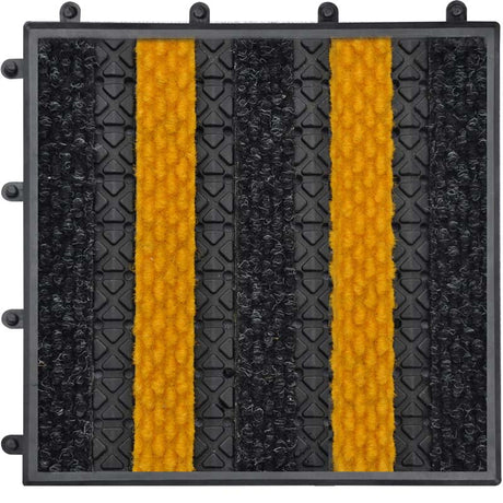 Treadloc 25 Modular Matting MW Maxim Anthracite & MW Maxim Yellow Entrance Systems - DCTUK