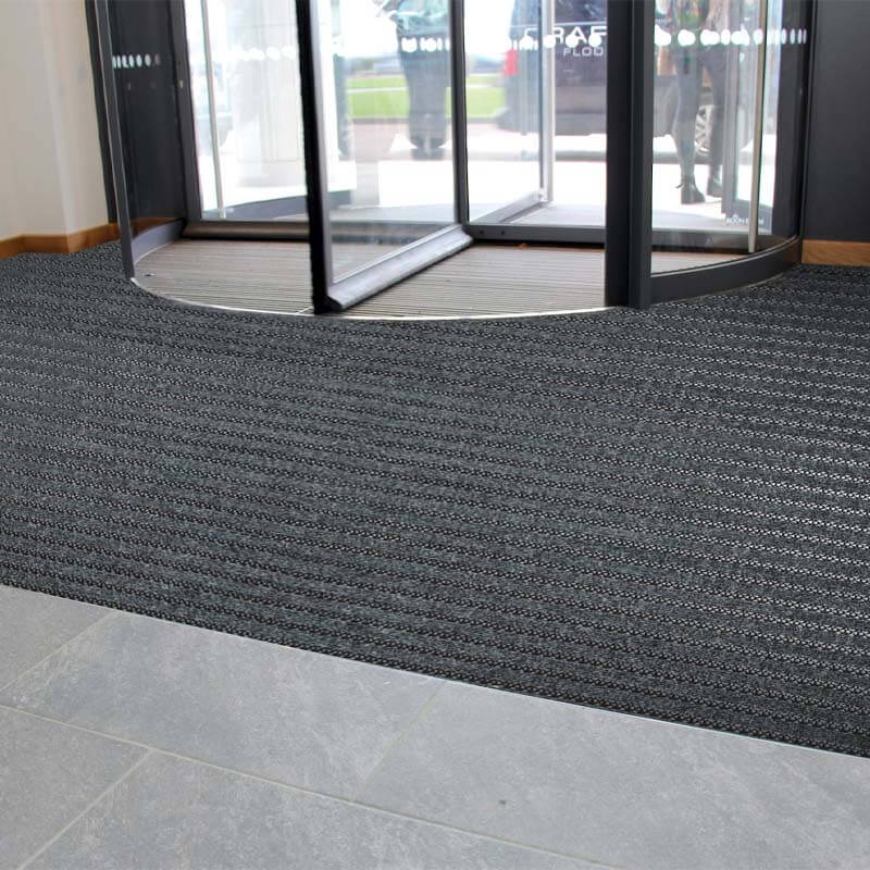 Treadsure 205 Modular Matting MW Maxim Anthracite and MW Maxim Yellow Entrance Systems - DCTUK