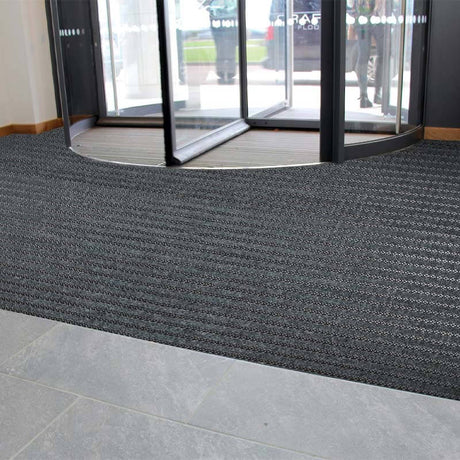 Treadsure 205 Modular Matting MW Maxim Anthracite and MW Maxim Yellow Entrance Systems - DCTUK