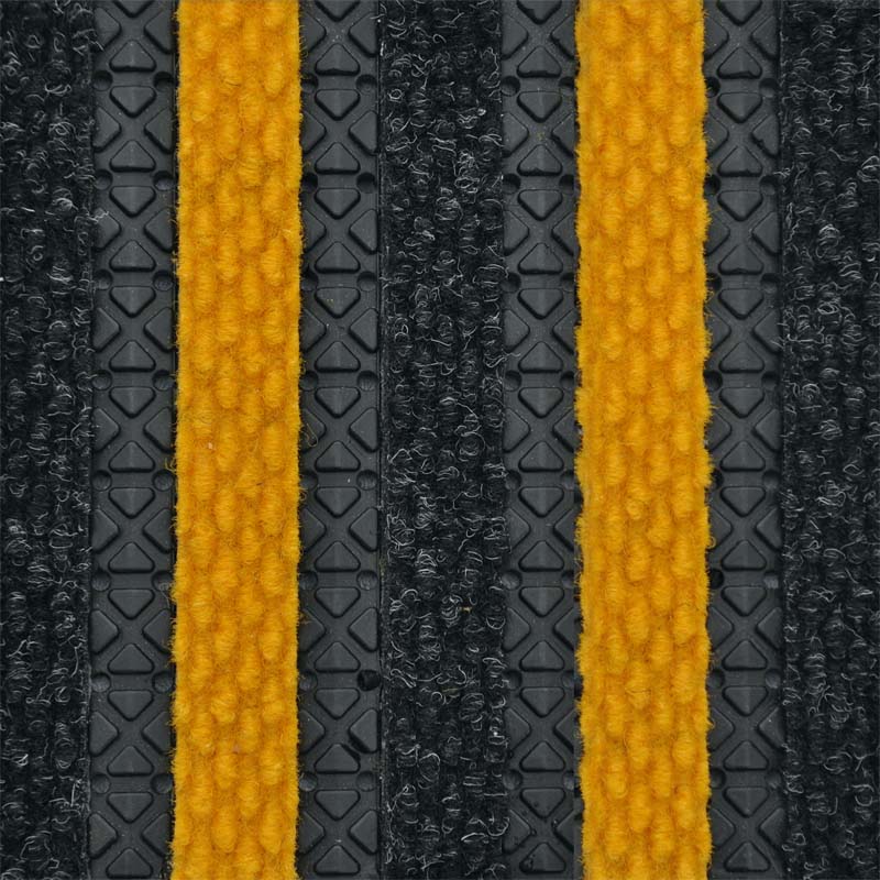 Treadsure 205 Modular Matting MW Maxim Anthracite and MW Maxim Yellow Entrance Systems - DCTUK
