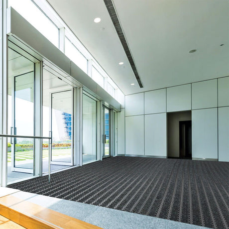 Treadsure 205 Modular Matting MW Maxim Anthracite and MW Maxim Yellow Entrance Systems - DCTUK