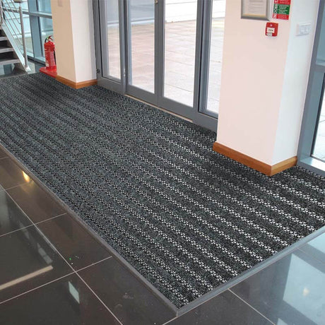 Treadsure 205 Modular Matting MW Maxim Anthracite and MW Maxim Yellow Entrance Systems - DCTUK