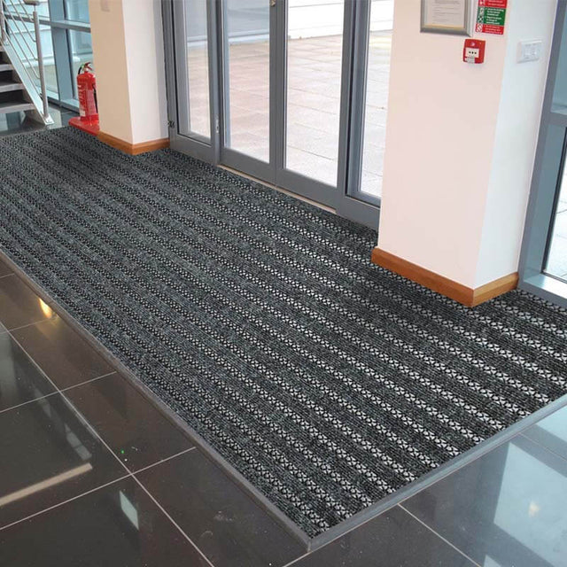 Treadsure 205 Modular Matting MW Maxim Anthracite and MW Maxim Yellow Entrance Systems - DCTUK