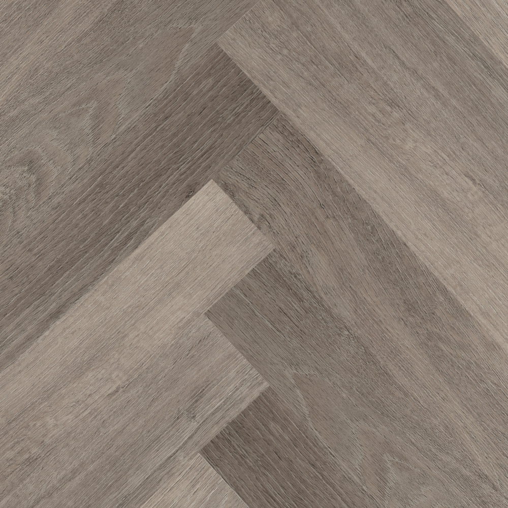 Luvanto Contemporary Design Gluedown Herringbone Washed Grey Oak